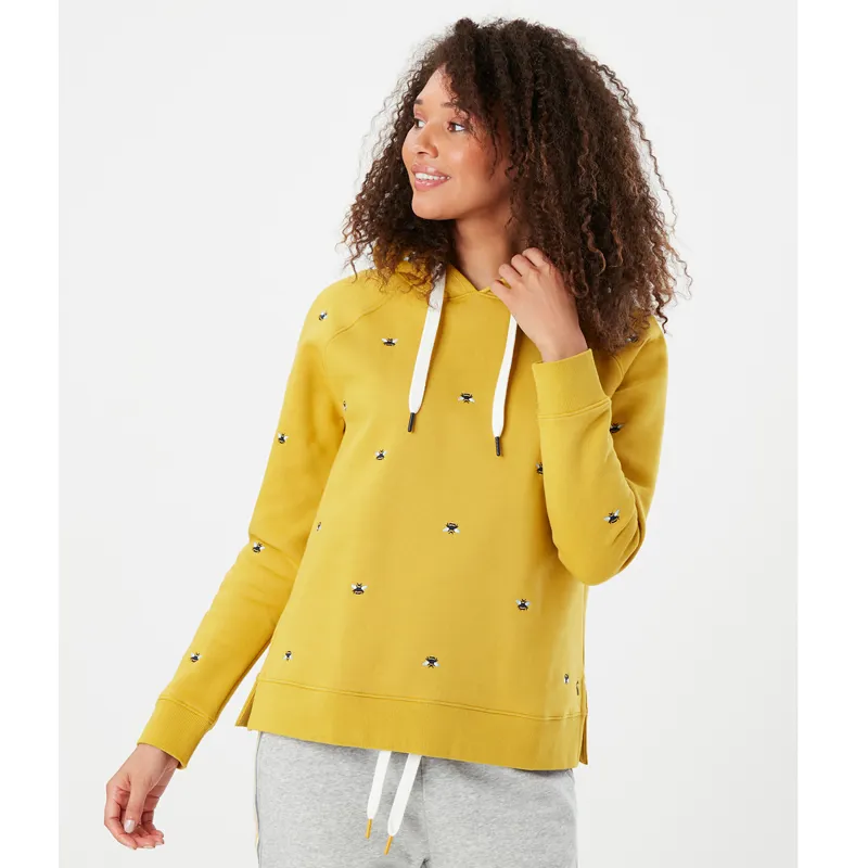 Joules Rowley Raglan Hooded Sweatshirt - Yellow Bees-3
