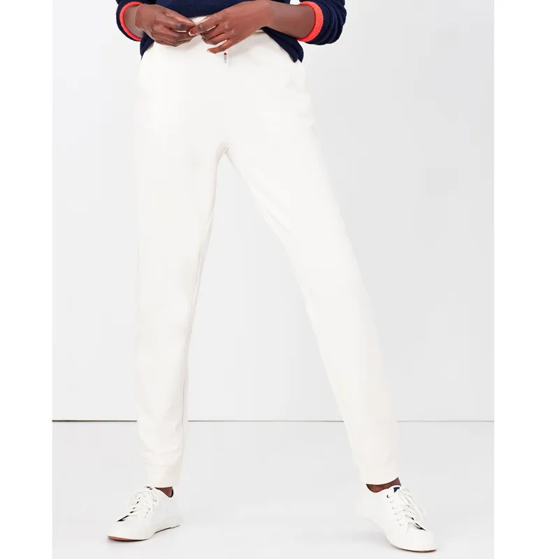 Joules Sinead Cuffed Jersey Joggers - Cream-1
