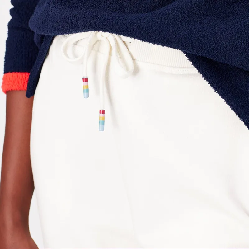 Joules Sinead Cuffed Jersey Joggers - Cream-3