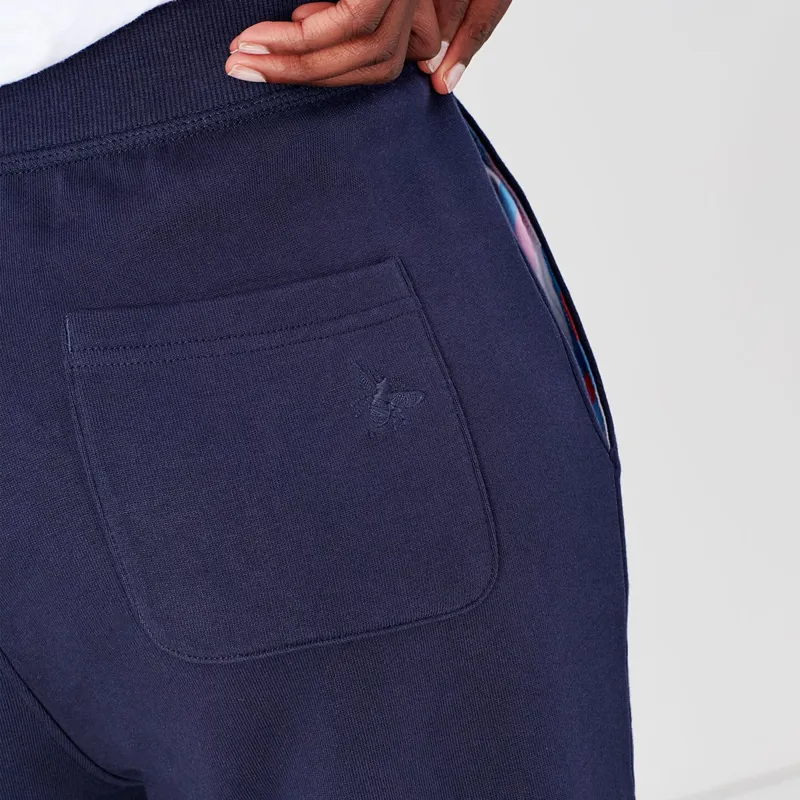 Joules Sinead Cuffed Jersey Jogger - French Navy-3