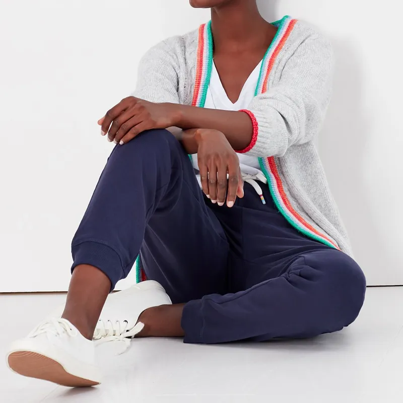 Joules Sinead Cuffed Jersey Jogger - French Navy-4