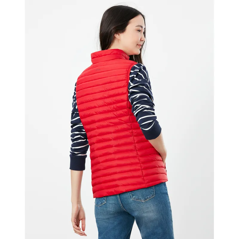 Joules Snug Water Resistant Packable Gilet - Red-4