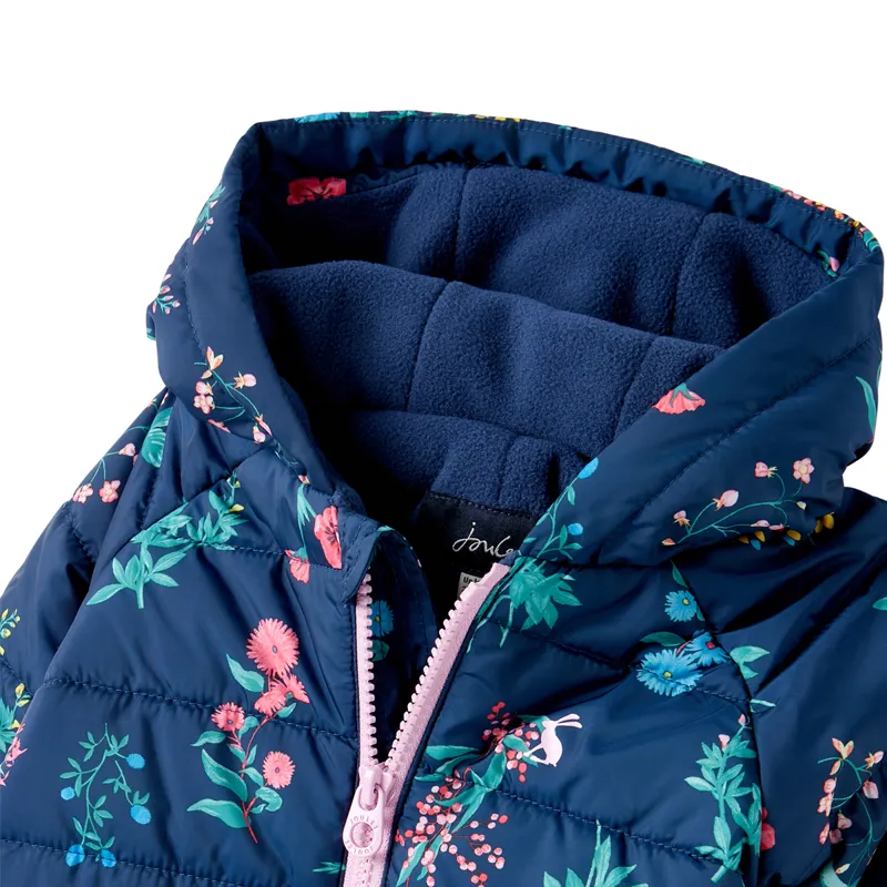 Joules Snuggle Padded Pramsuit - Blue Floral-2