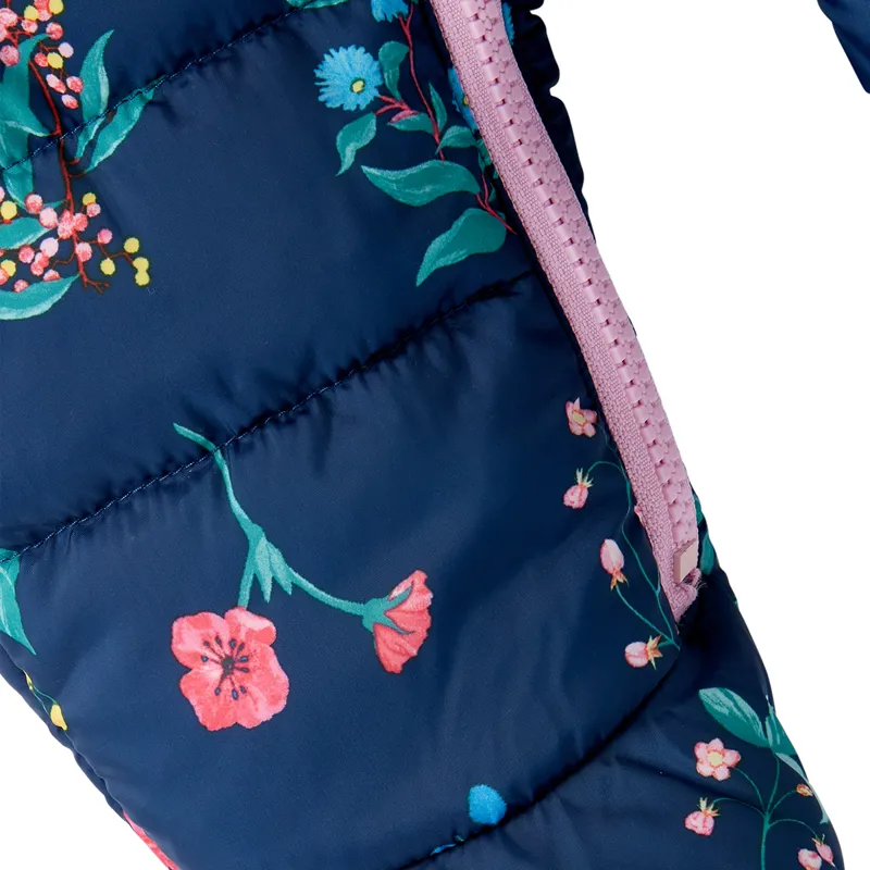 Joules Snuggle Padded Pramsuit - Blue Floral-3
