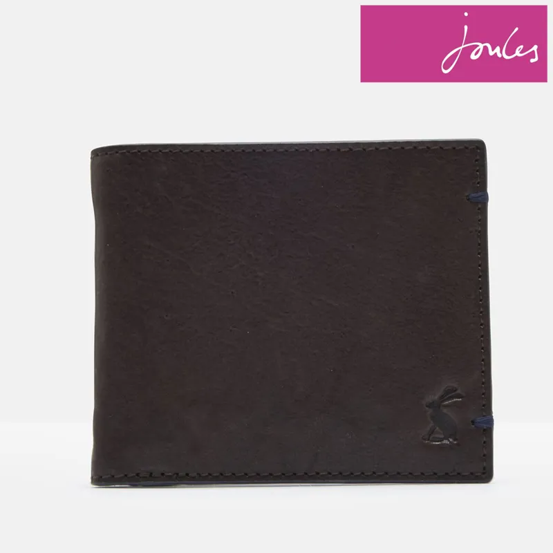 Joules Tillman Leather Wallet - Brown Multi Stripe