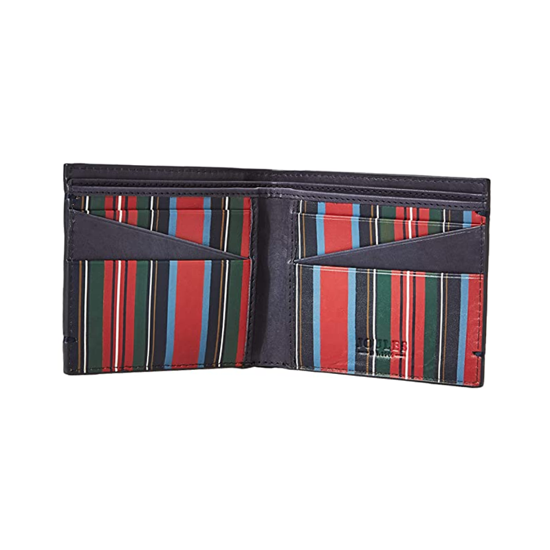 Joules Tillman Leather Wallet - Brown Multi Stripe-1