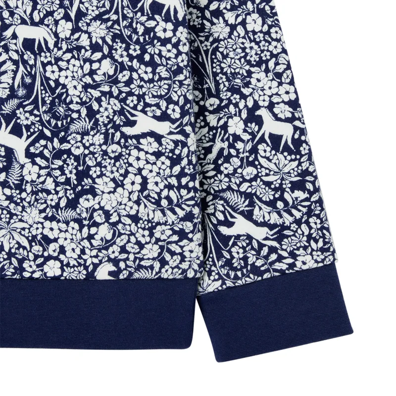 Joules Ventura Crew Neck Sweatshirt - Horse Floral-3