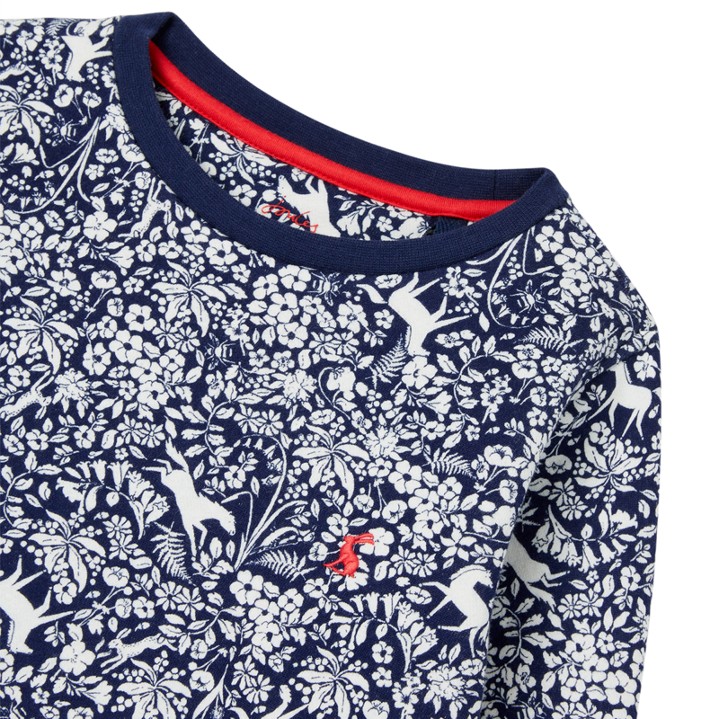 Joules Ventura Crew Neck Sweatshirt - Horse Floral-2