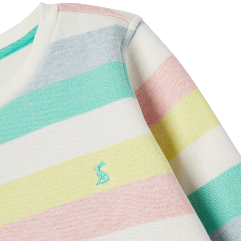 Joules Ventura Crew Neck Sweatshirt - Multi Marl Stripe-2