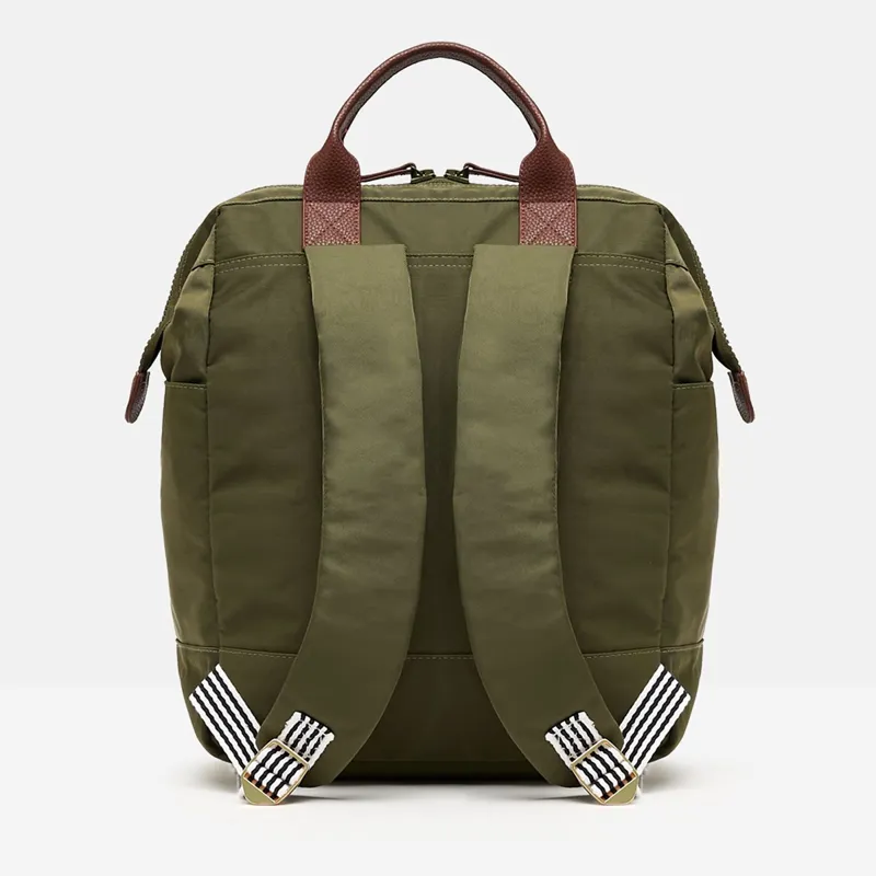 Joules Wells Canvas Rucksack - Khaki Green-1