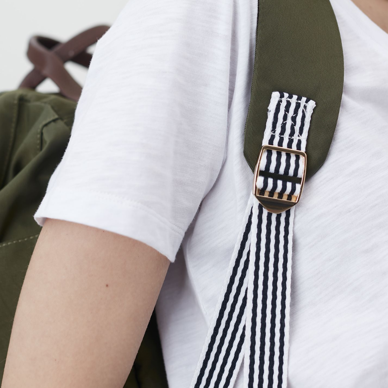 Joules Wells Canvas Rucksack - Khaki Green-4