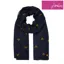 Joules Wensley Printed Scarf - Navy Bees