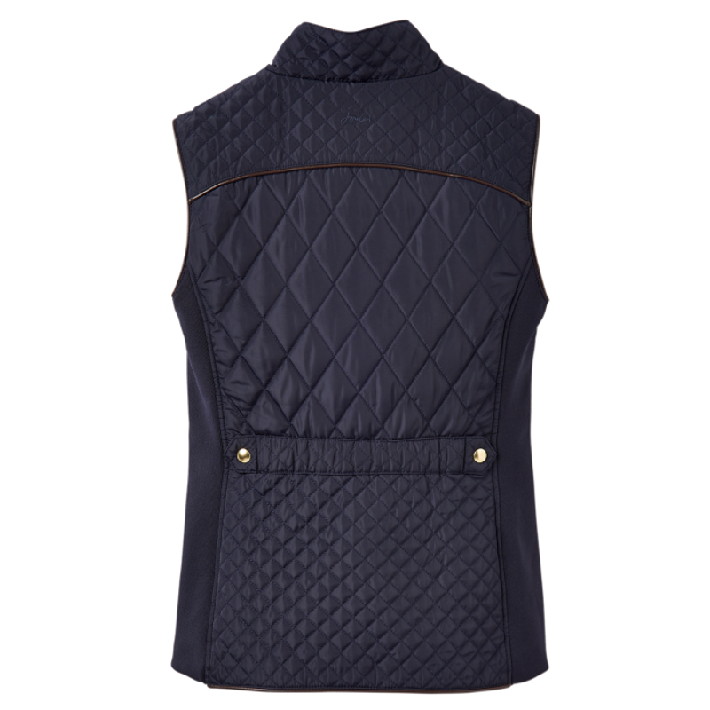 Joules Brookdale Ladies Quilted Gilet - Marine Navy-2