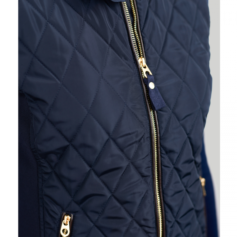 Joules Brookdale Ladies Quilted Gilet - Marine Navy-3