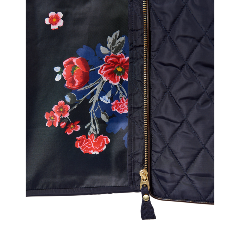 Joules Brookdale Ladies Quilted Gilet - Marine Navy-1