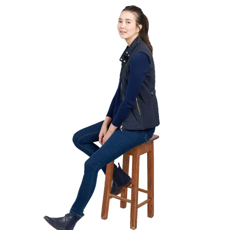 Joules Brookdale Ladies Quilted Gilet - Marine Navy