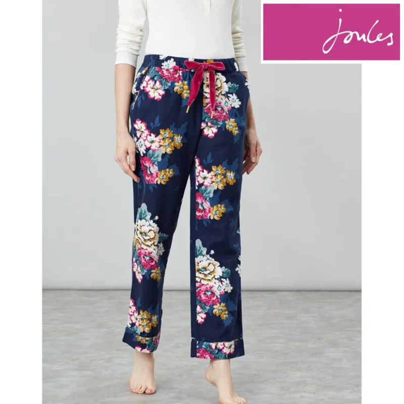 Joules Snooze Ladies Woven Pyjama Bottoms - Anniversary Floral