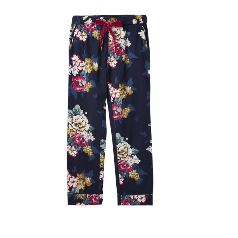 Joules Snooze Ladies Woven Pyjama Bottoms - Anniversary Floral-1