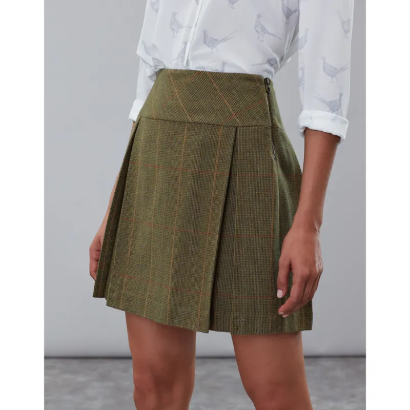 Joules Aggie Tweed A Line Skirt - Mr Toad-1
