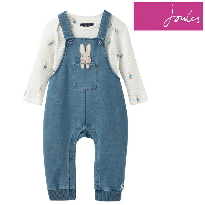 Joules Rabbit Joules Wilbur Denim Official Peter Rabbitâ„¢ Collection Dungaree Set