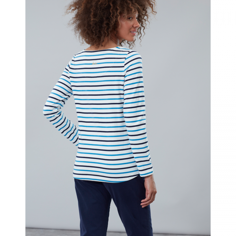 Joules Harbour Embroidered Jersey Top - Buzzing Bee Stripe-1