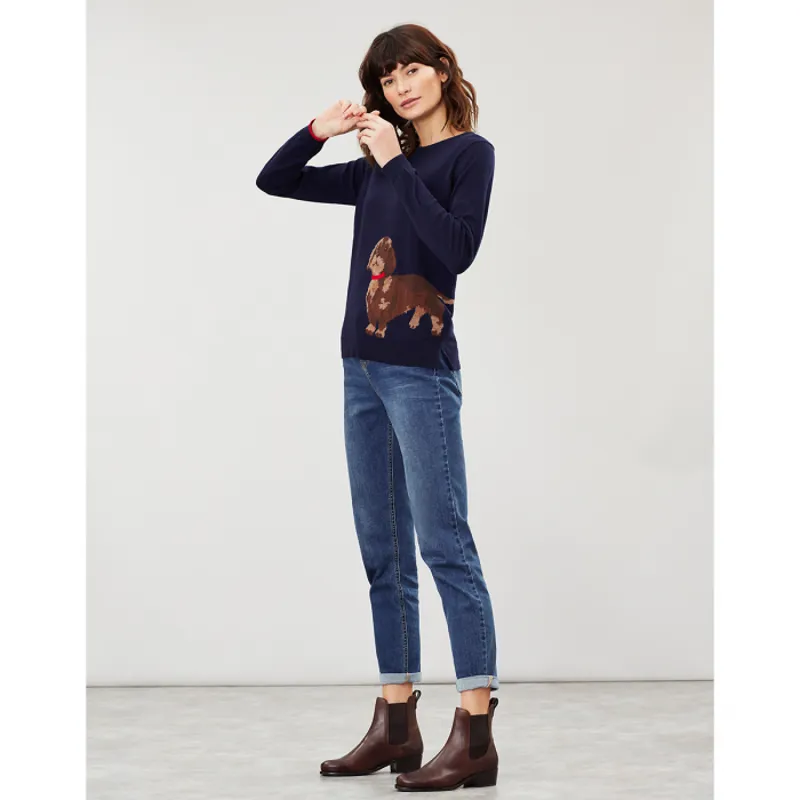 Joules Miranda Crew Neck Intarsia Jumper-4