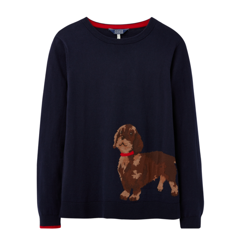 Joules Miranda Crew Neck Intarsia Jumper-1