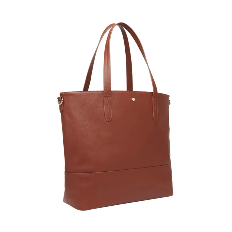 Joules Trent PU Shopper Bag - Tan