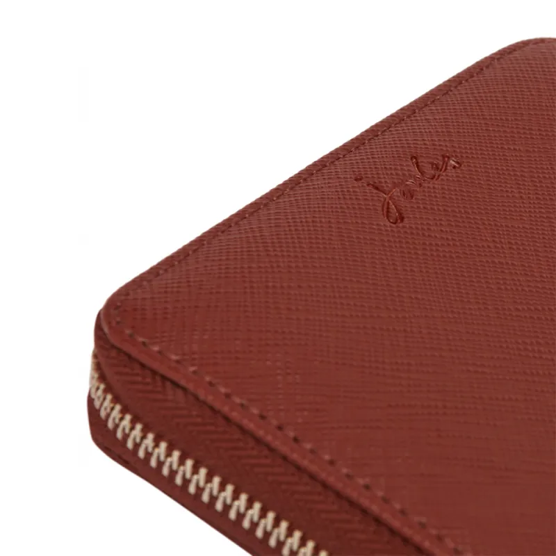 Joules Trent Mini PU Purse - Tan-2