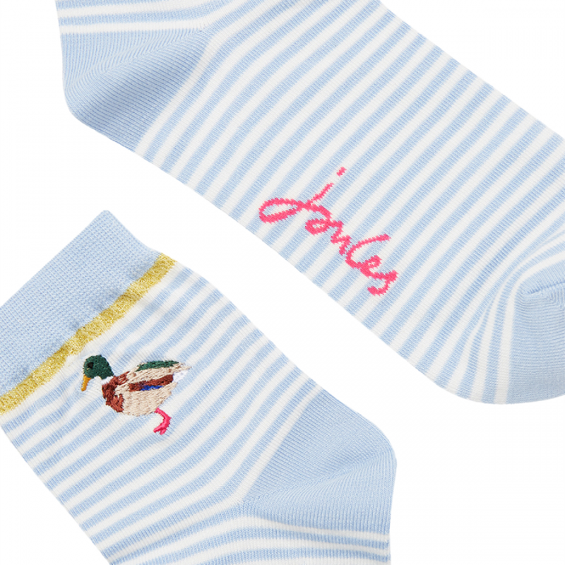 Joules Brill Bamboo Short Printed Socks - Mallard-1