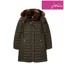 Joules Cherington Showerproof Longline Padded Coat - Heritage Green