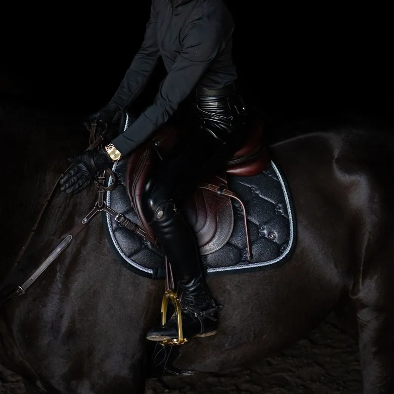 PS of Sweden Stardust Jump Saddle Pad - Black-1