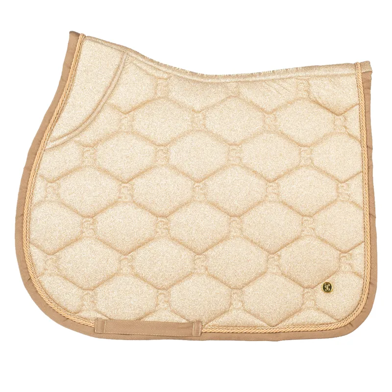 PS of Sweden Stardust Jump Saddle Pad - Dark Gold