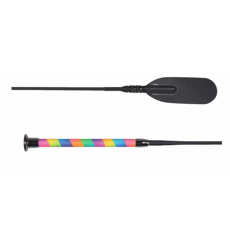 QHP Jumping Whip Ombre - Rainbow - 65cm