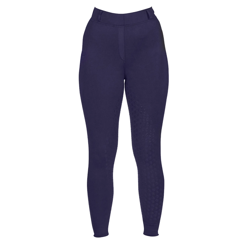Just Togs Freedom Ladies Full Grip Riding Tights - Navy-2