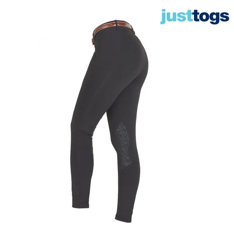 Just Togs Liberty Ladies Rider Tight - Black-1