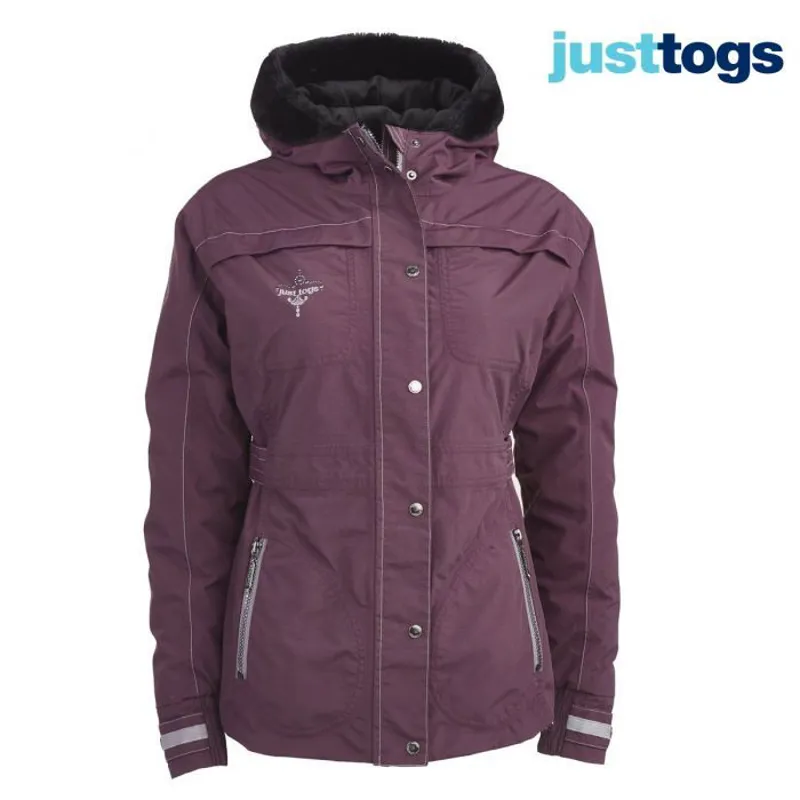 Just Togs Manhattan Waterproof Ladies Jacket - Plum