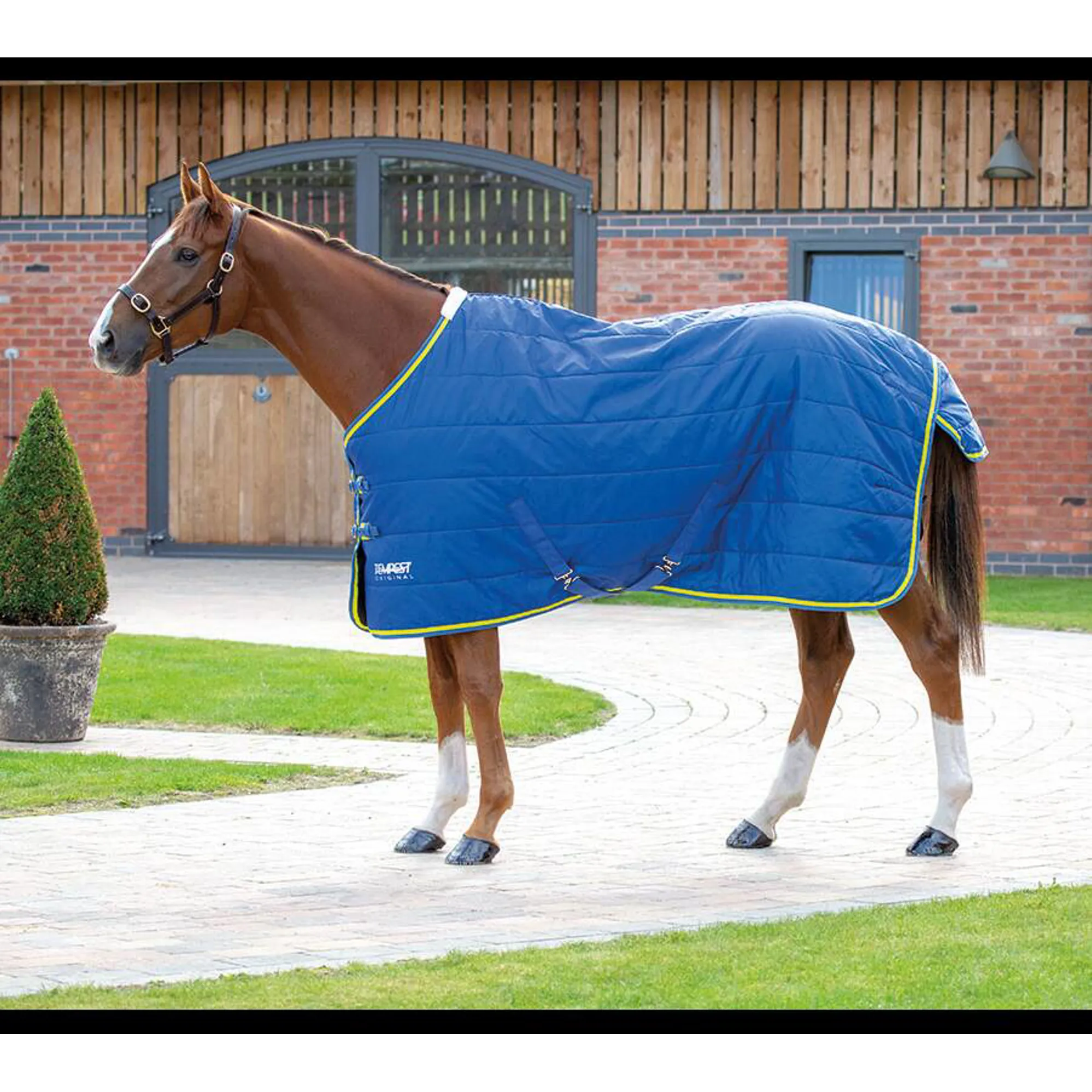 Coperta Stabile Shires Tempest Combo Originale 100g Per Cavallo - Colore Blu, Taglia A Scelta - Foto 1