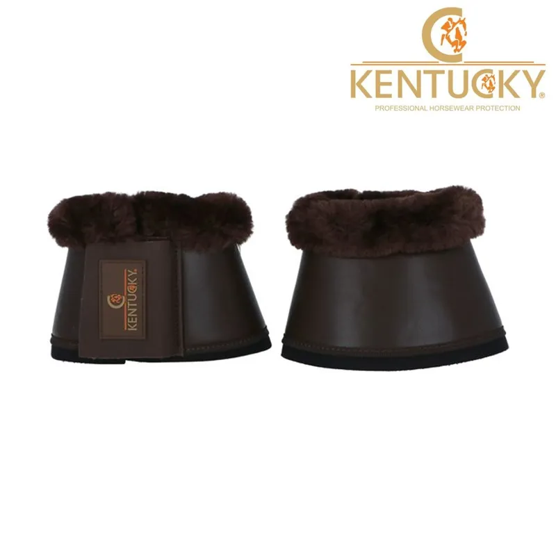 Kentucky Sheepskin Leather Overreach Boots - Brown
