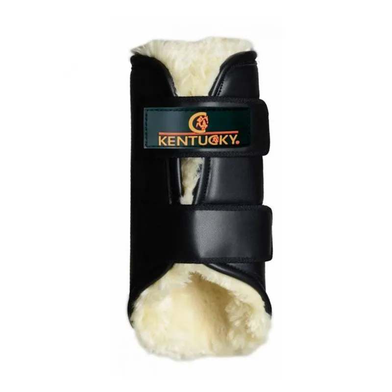 Kentucky Leather Turnout Boots - Front - Black