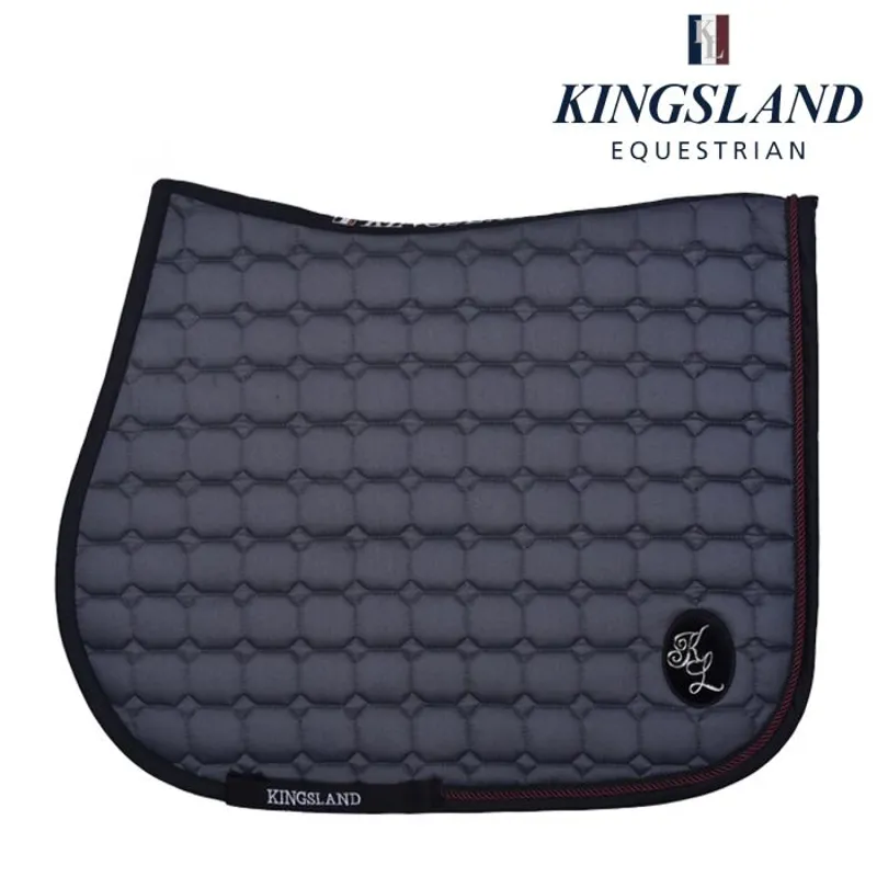 Kingsland Demi Saddle Pad - Grey Pinstripe
