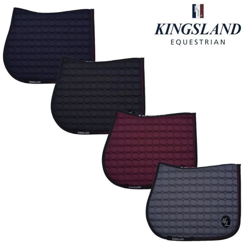 Kingsland Demi Saddle Pad - Grey Pinstripe-2