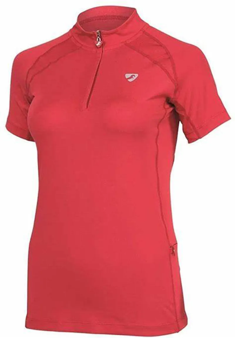 Aubrion Kiska Short Sleeve Ladies Base Layer - Red
