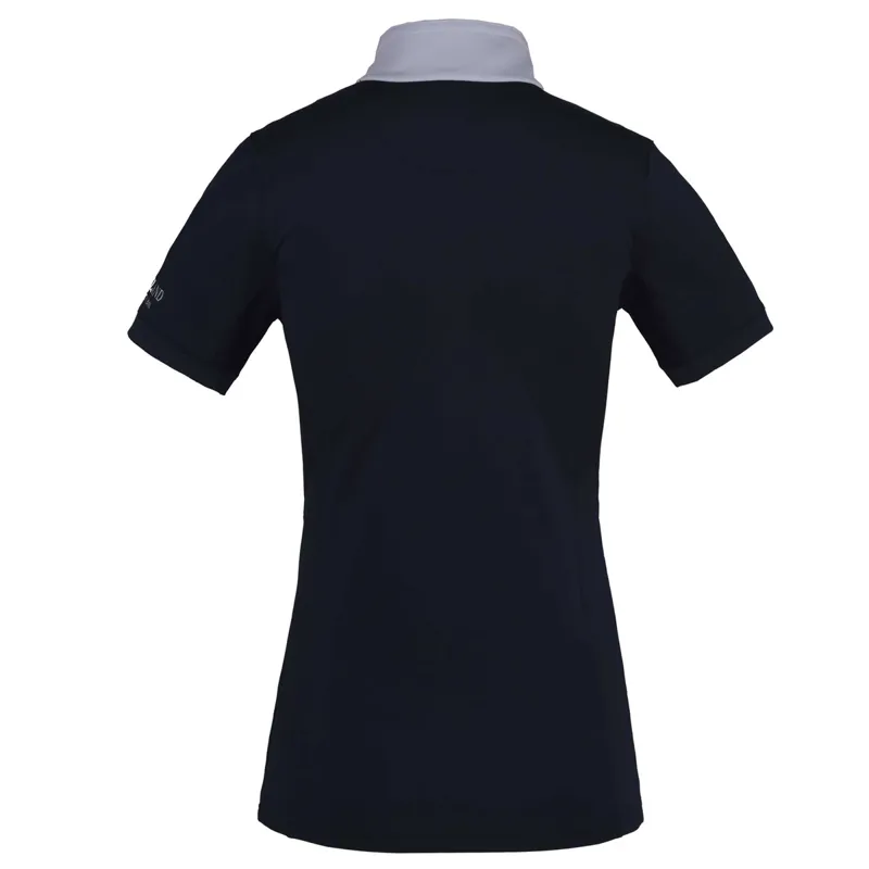 Kingsland Classic Ladies Short Sleeve Show Shirt - Navy-1