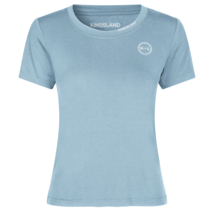 Kingsland KLHalle Ladies R-Neck Shirt - Blue Faded Denim