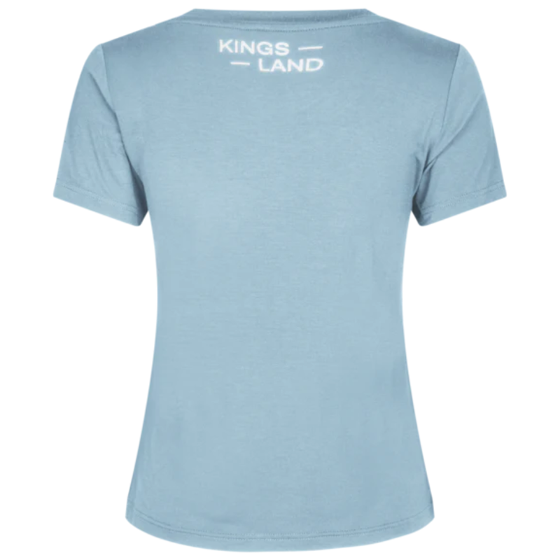 Kingsland KLHalle Ladies R-Neck Shirt - Blue Faded Denim-1