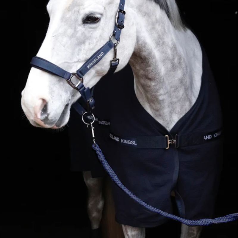 Kingsland KLHenley Cotton Waffle Rug - Navy-2