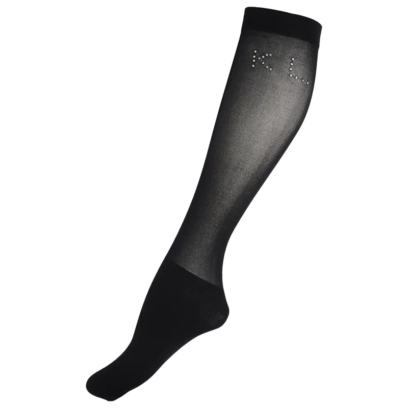 Kingsland KLadalena Show Sock With Crystals 2-pack - Black
