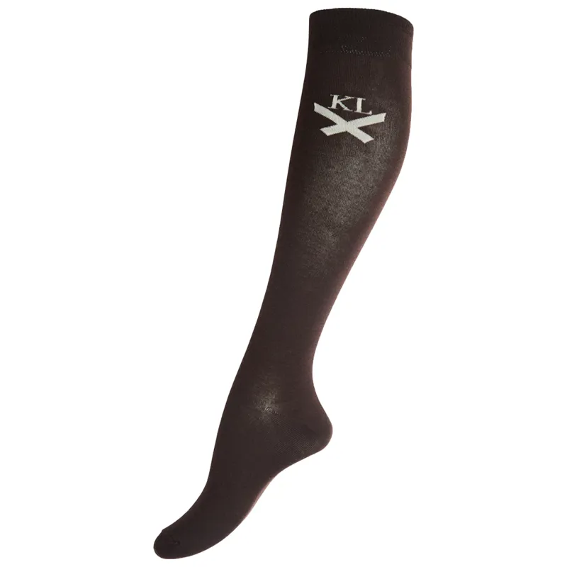 Kingsland KLaela Unisex Coolmax Knee Socks - Brown Chocolate Tort