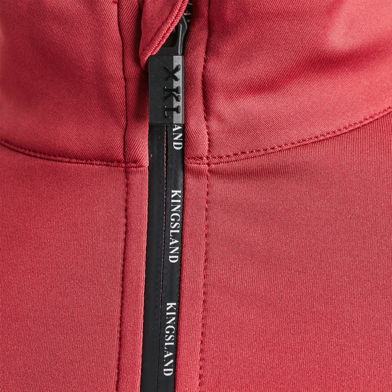 Kingsland KLairene Ladies 1/2 Zip Training Shirt - Red Tibetan-3